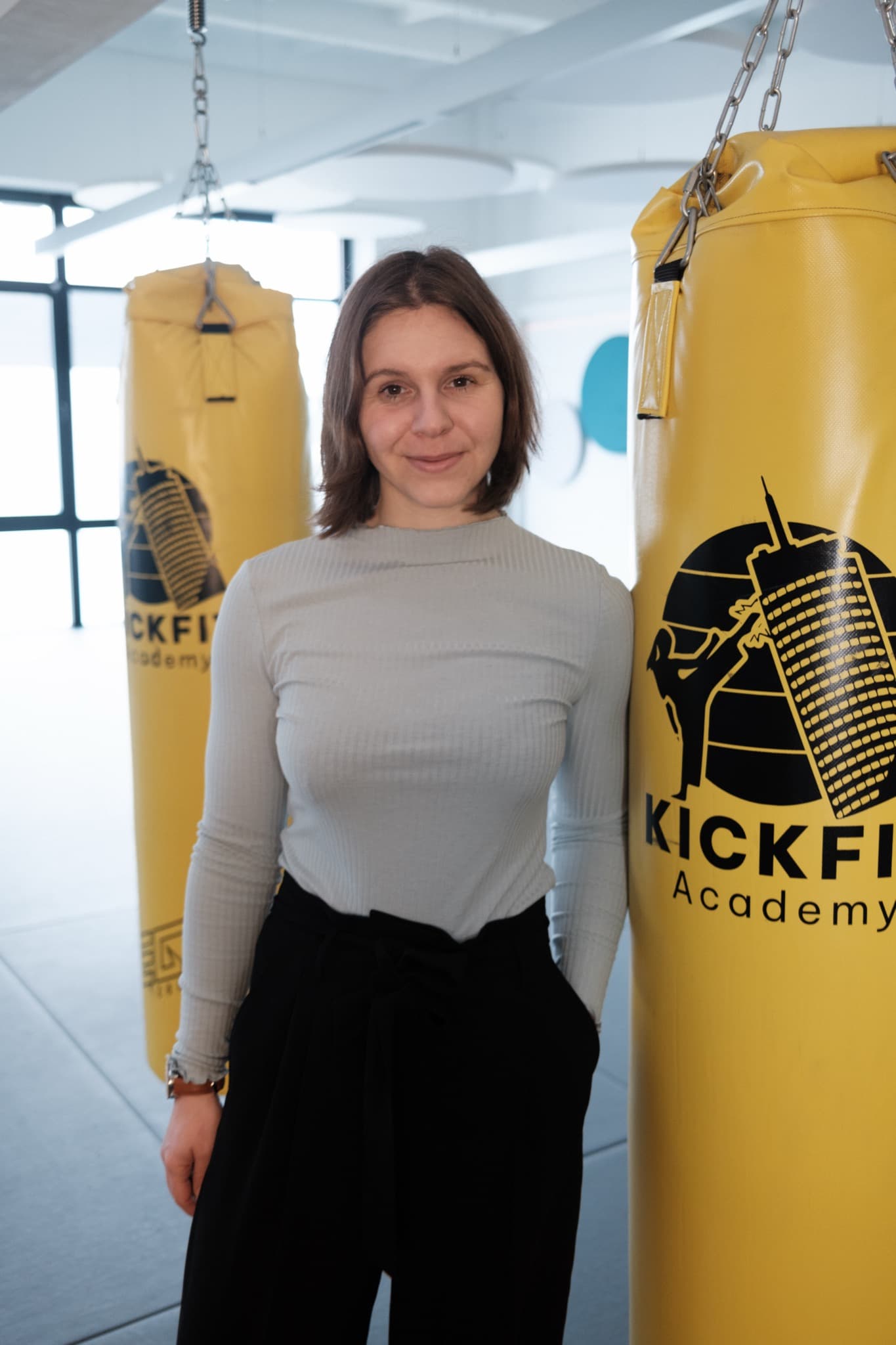 Helena Pagiatakis beim therapeutischen Boxen